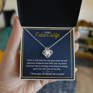 fiance gifts for her couples necklace to my future wife fiance couples necklace stainless steel couple gifts for girlfriend - ON CLOUD NINE GIFTS