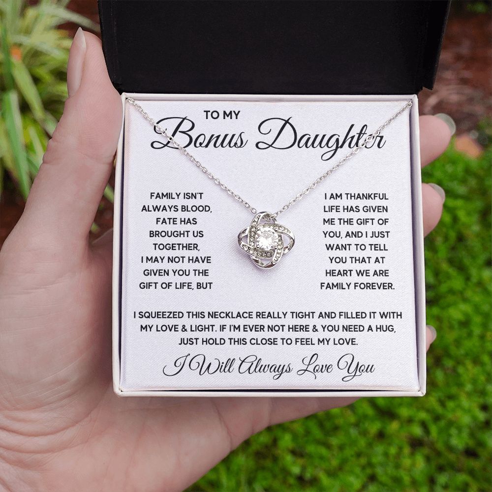 Bonus Daughter Gifts From Stepdad Stepmom Like A Daughter To Me Jewelry daughter in law necklace gift for daughter in law - ON CLOUD NINE GIFTS