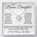 Bonus Daughter Gifts From Stepdad Stepmom Like A Daughter To Me Jewelry daughter in law necklace gift for daughter in law - ON CLOUD NINE GIFTS