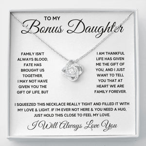 Bonus Daughter Gifts From Stepdad Stepmom Like A Daughter To Me Jewelry daughter in law necklace gift for daughter in law - ON CLOUD NINE GIFTS
