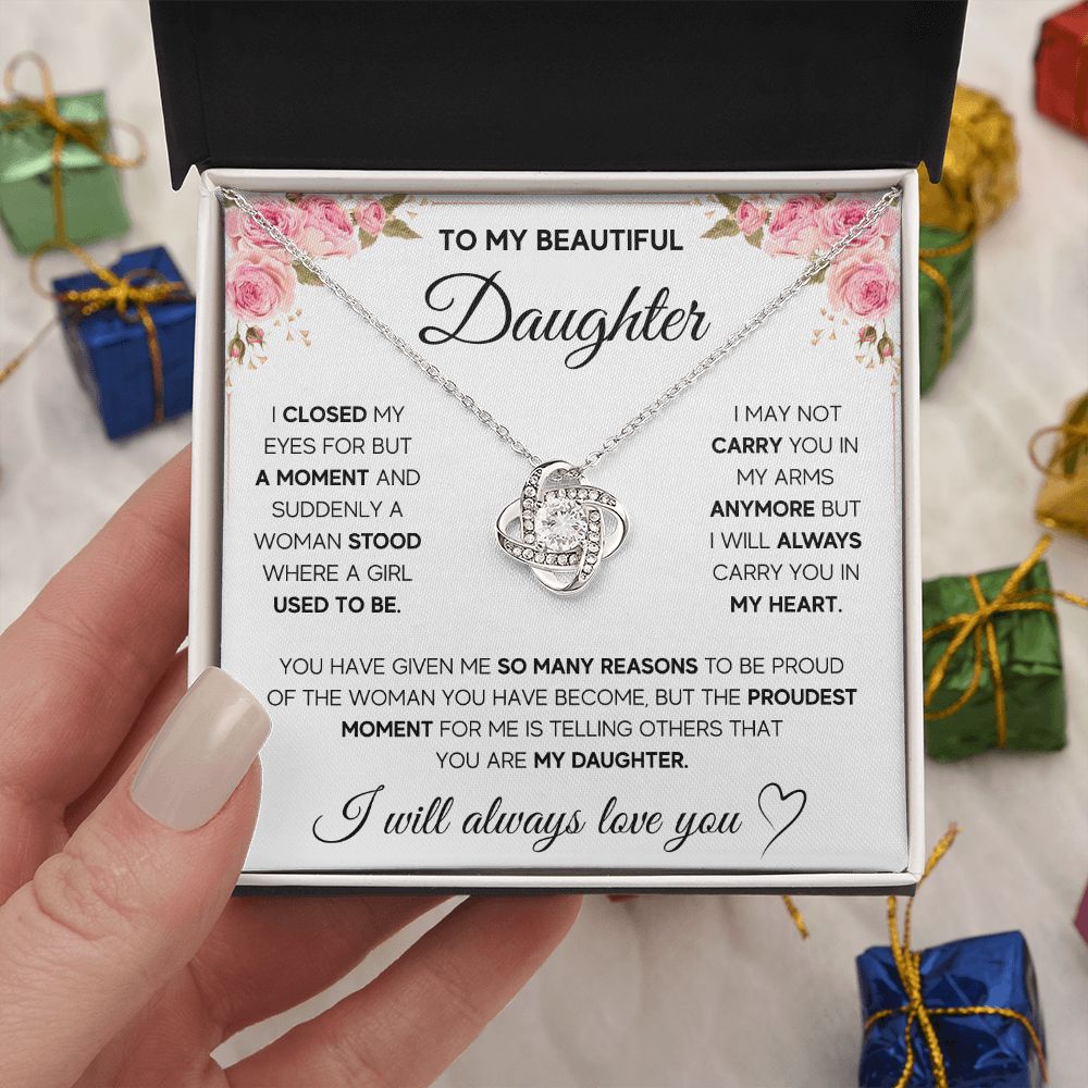 [LIMITED STOCK] NECKLACE FOR DAUGHTER - PROUDEST MOMENT - ON CLOUD NINE GIFTS
