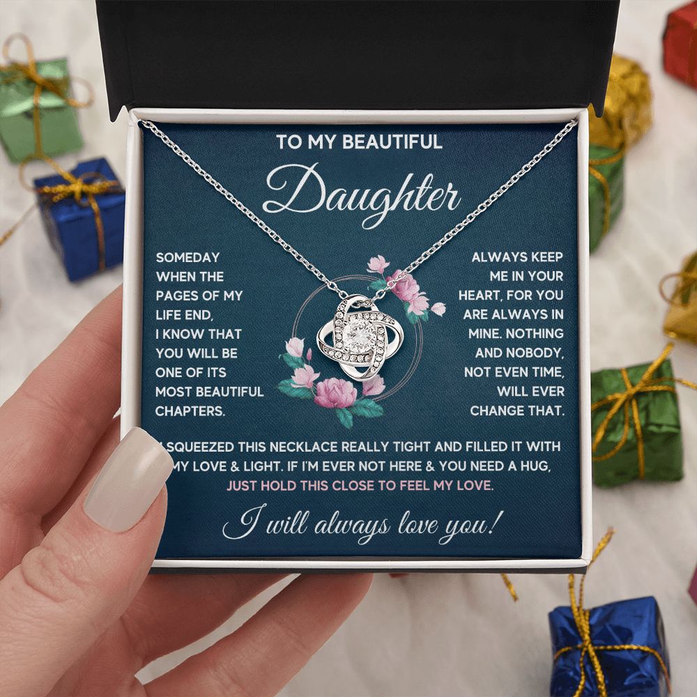 [ALMOST SOLD OUT] TO MY DAUGHTER NECKLACE - FEEL MY LOVE - ON CLOUD NINE GIFTS