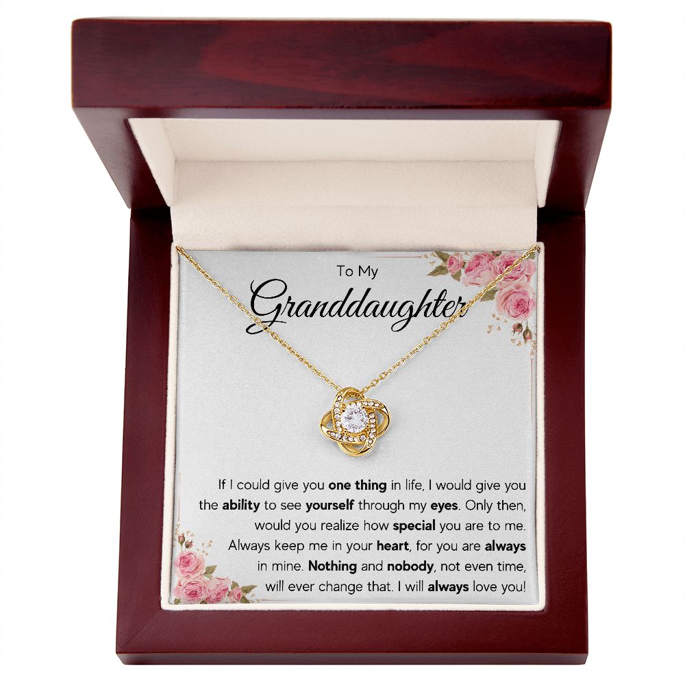granddaughter necklace gifts from grandma, granddaughter birthday, valentine day gift, granddaughter pendant, jewerly, message card necklace - ON CLOUD NINE GIFTS