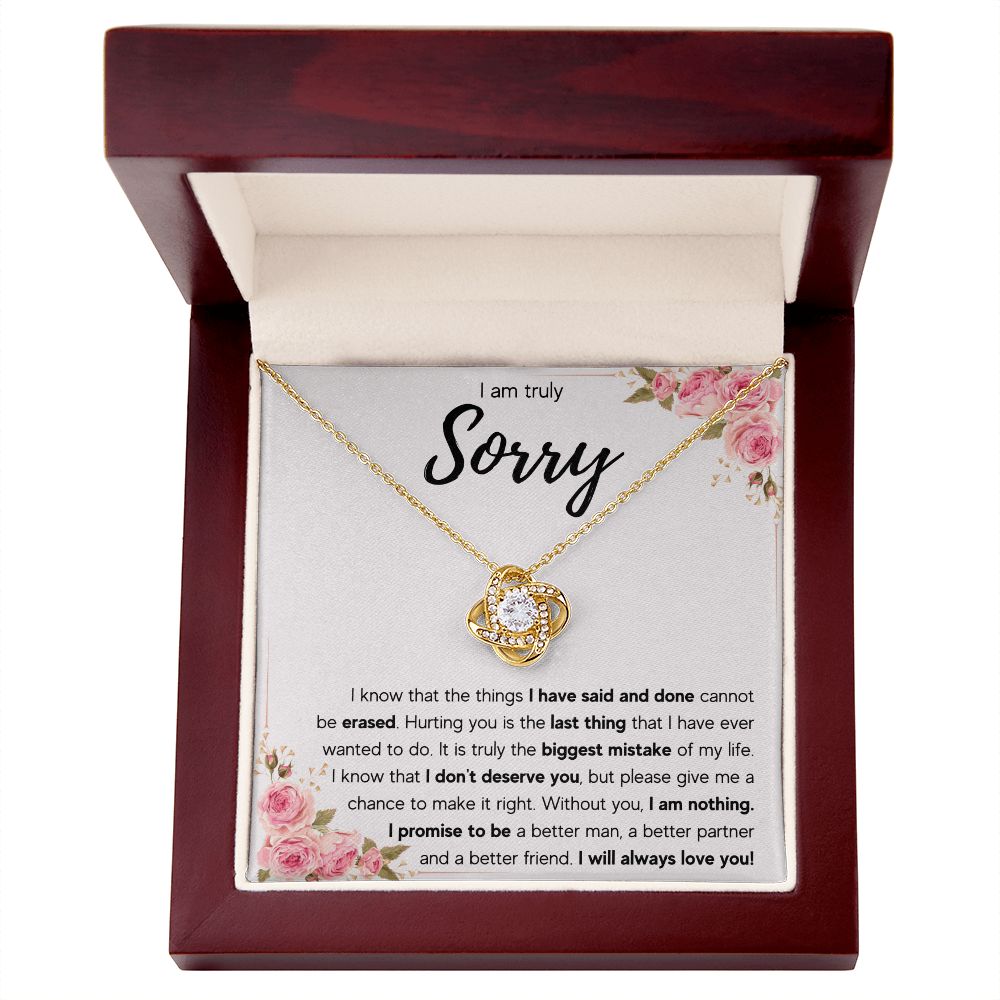 sorry apologize gift i love you necklace im sorry gifts for her please forgive me apology gifts for her necklace cards im sorry present - ON CLOUD NINE GIFTS