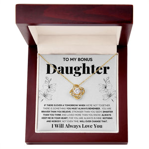To My Bonus Daughter from stepmom Stepdad, stepdaughter necklace gift - ON CLOUD NINE GIFTS
