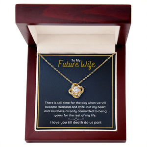 fiance gifts for her couples necklace to my future wife fiance couples necklace stainless steel couple gifts for girlfriend - ON CLOUD NINE GIFTS