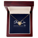 LOVE KNOT NECKLACE GIFT SET - ON CLOUD NINE GIFTS