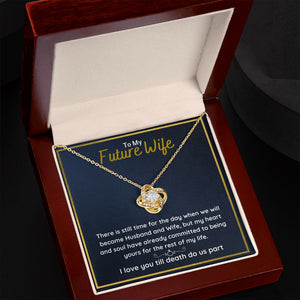 fiance gifts for her couples necklace to my future wife fiance couples necklace stainless steel couple gifts for girlfriend - ON CLOUD NINE GIFTS