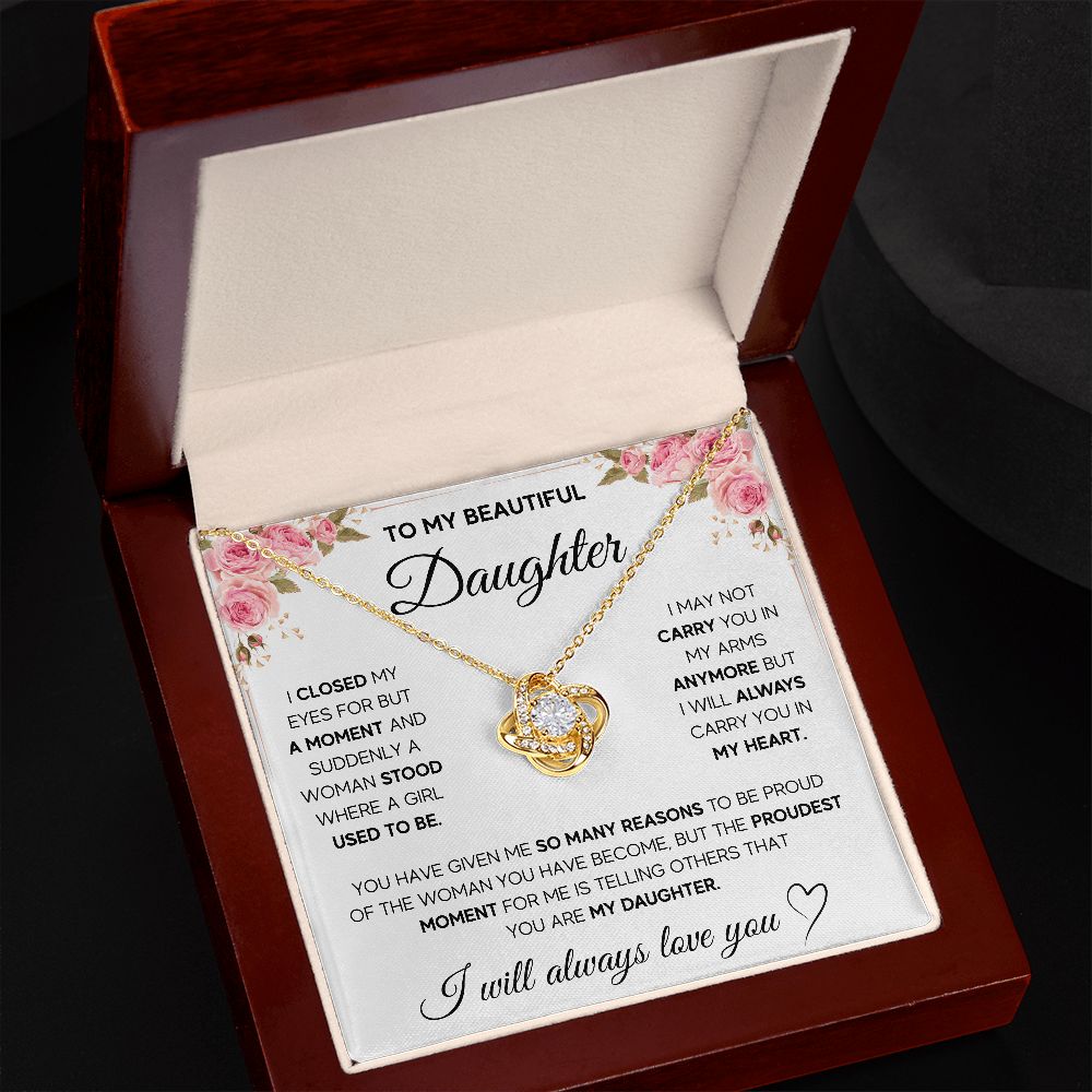 [LIMITED STOCK] NECKLACE FOR DAUGHTER - PROUDEST MOMENT - ON CLOUD NINE GIFTS