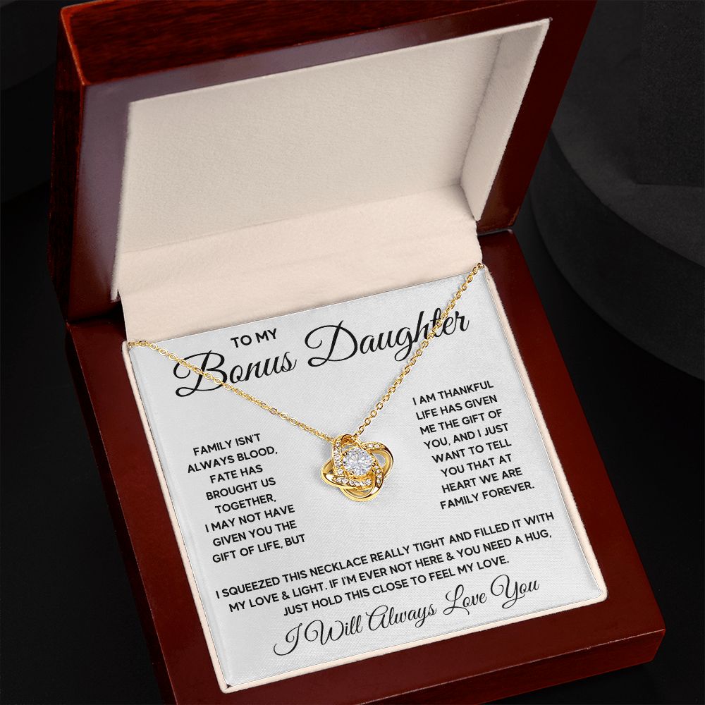 Bonus Daughter Gifts From Stepdad Stepmom Like A Daughter To Me Jewelry daughter in law necklace gift for daughter in law - ON CLOUD NINE GIFTS