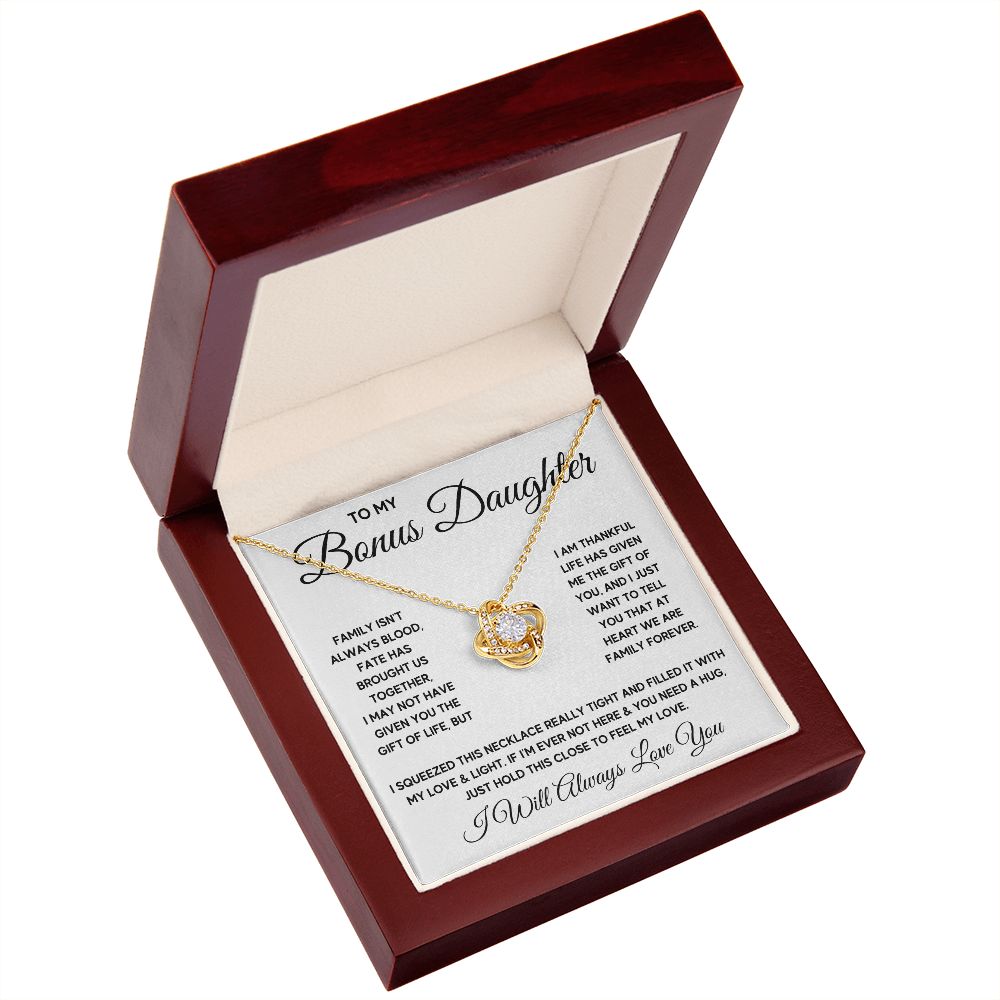 Bonus Daughter Gifts From Stepdad Stepmom Like A Daughter To Me Jewelry daughter in law necklace gift for daughter in law - ON CLOUD NINE GIFTS