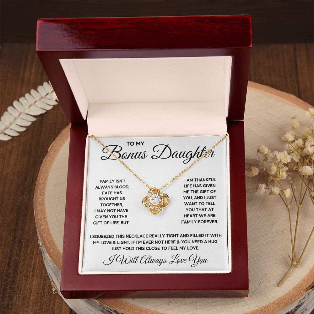 Bonus Daughter Gifts From Stepdad Stepmom Like A Daughter To Me Jewelry daughter in law necklace gift for daughter in law - ON CLOUD NINE GIFTS