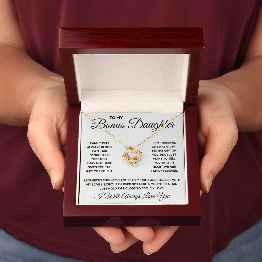 Bonus Daughter Gifts From Stepdad Stepmom Like A Daughter To Me Jewelry daughter in law necklace gift for daughter in law - ON CLOUD NINE GIFTS