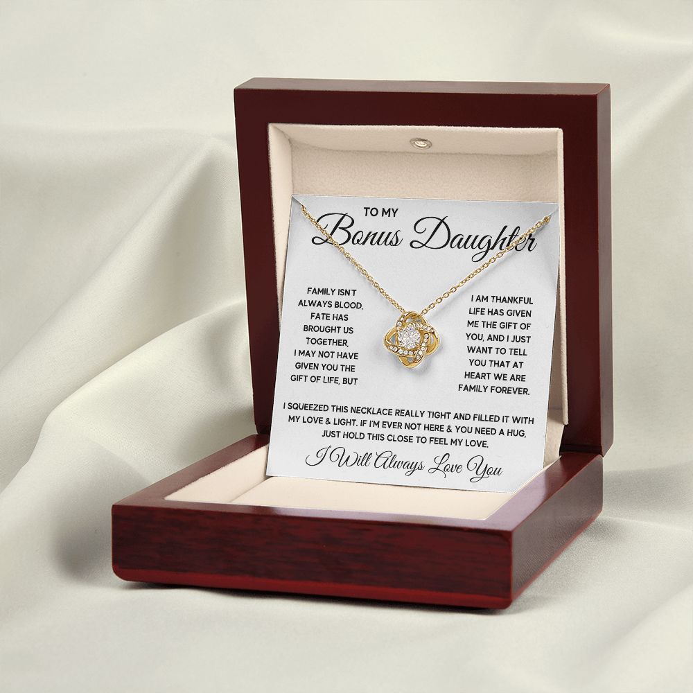 Bonus Daughter Gifts From Stepdad Stepmom Like A Daughter To Me Jewelry daughter in law necklace gift for daughter in law - ON CLOUD NINE GIFTS