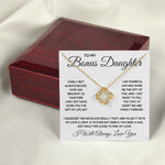 Bonus Daughter Gifts From Stepdad Stepmom Like A Daughter To Me Jewelry daughter in law necklace gift for daughter in law - ON CLOUD NINE GIFTS
