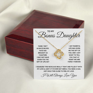 Bonus Daughter Gifts From Stepdad Stepmom Like A Daughter To Me Jewelry daughter in law necklace gift for daughter in law - ON CLOUD NINE GIFTS