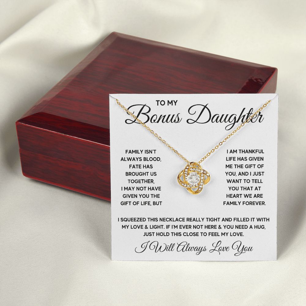 Bonus Daughter Gifts From Stepdad Stepmom Like A Daughter To Me Jewelry daughter in law necklace gift for daughter in law - ON CLOUD NINE GIFTS