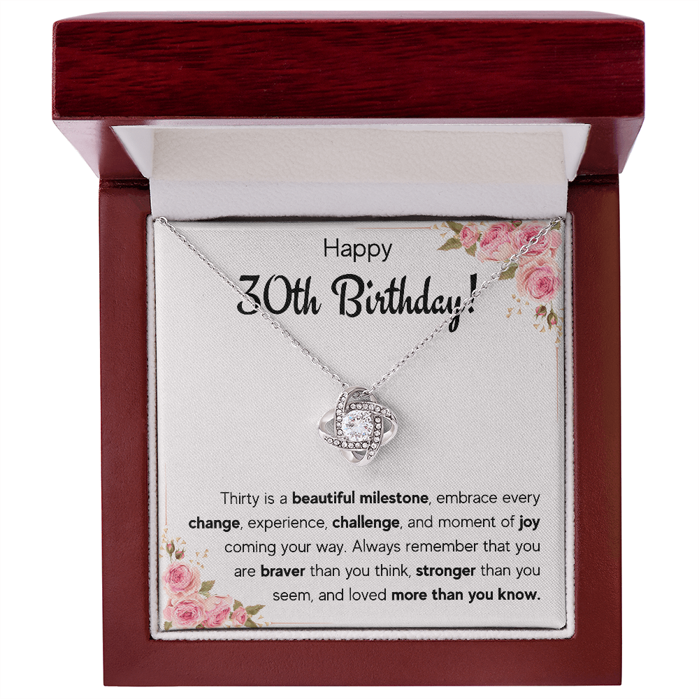 30th birthday gifts for her, dirty 30 year old birthday gifts for women, happy 30th bday jewelry necklace presents for 30 year old woman - ON CLOUD NINE GIFTS