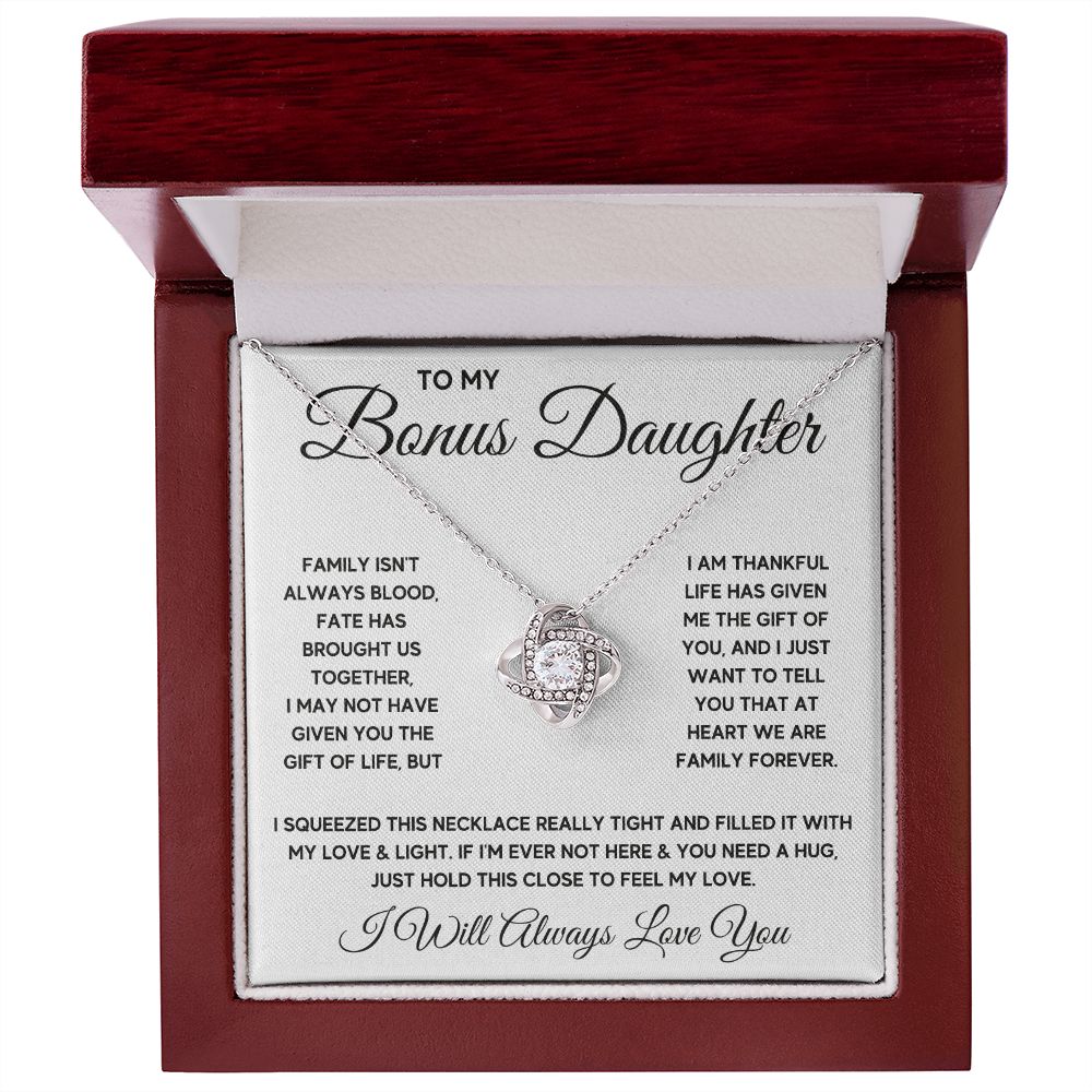Bonus Daughter Gifts From Stepdad Stepmom Like A Daughter To Me Jewelry daughter in law necklace gift for daughter in law - ON CLOUD NINE GIFTS