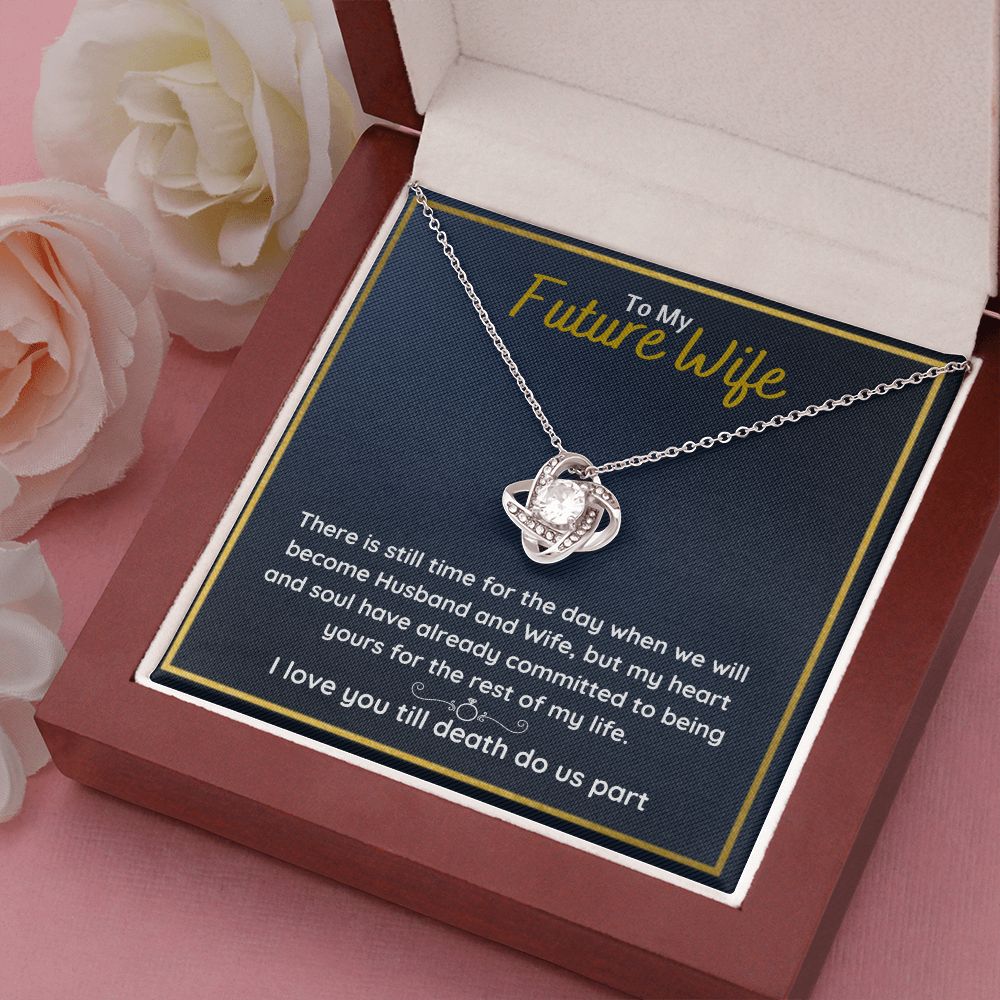 fiance gifts for her couples necklace to my future wife fiance couples necklace stainless steel couple gifts for girlfriend - ON CLOUD NINE GIFTS