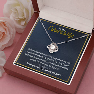 fiance gifts for her couples necklace to my future wife fiance couples necklace stainless steel couple gifts for girlfriend - ON CLOUD NINE GIFTS