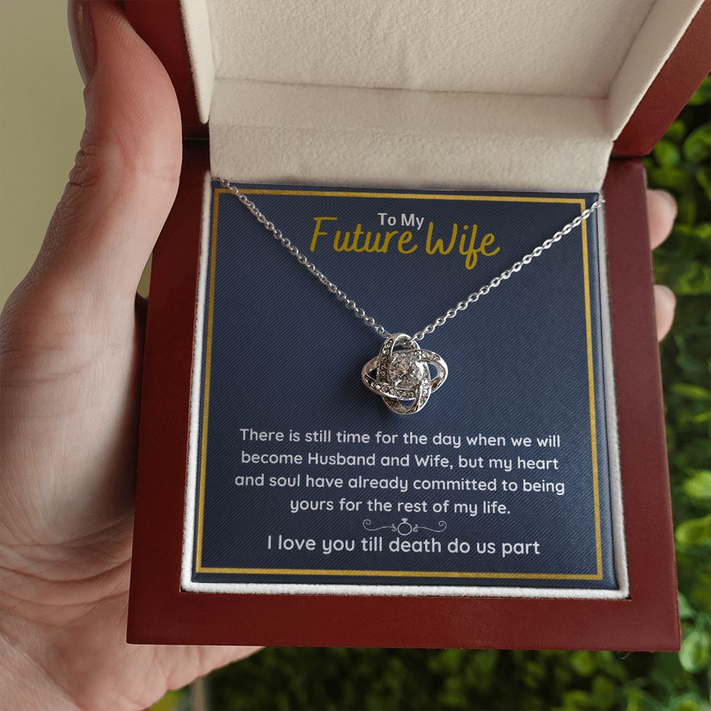 fiance gifts for her couples necklace to my future wife fiance couples necklace stainless steel couple gifts for girlfriend - ON CLOUD NINE GIFTS