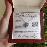 Bonus Daughter Gifts From Stepdad Stepmom Like A Daughter To Me Jewelry daughter in law necklace gift for daughter in law - ON CLOUD NINE GIFTS