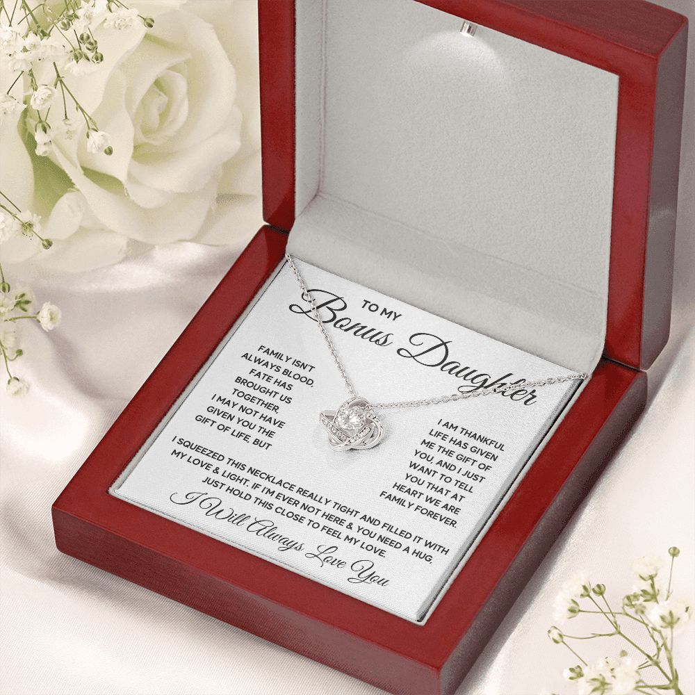 Bonus Daughter Gifts From Stepdad Stepmom Like A Daughter To Me Jewelry daughter in law necklace gift for daughter in law - ON CLOUD NINE GIFTS