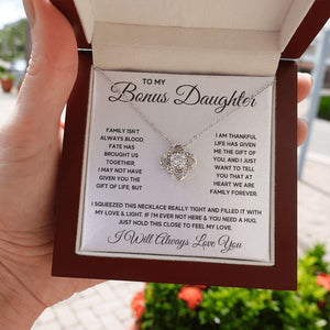 Bonus Daughter Gifts From Stepdad Stepmom Like A Daughter To Me Jewelry daughter in law necklace gift for daughter in law - ON CLOUD NINE GIFTS