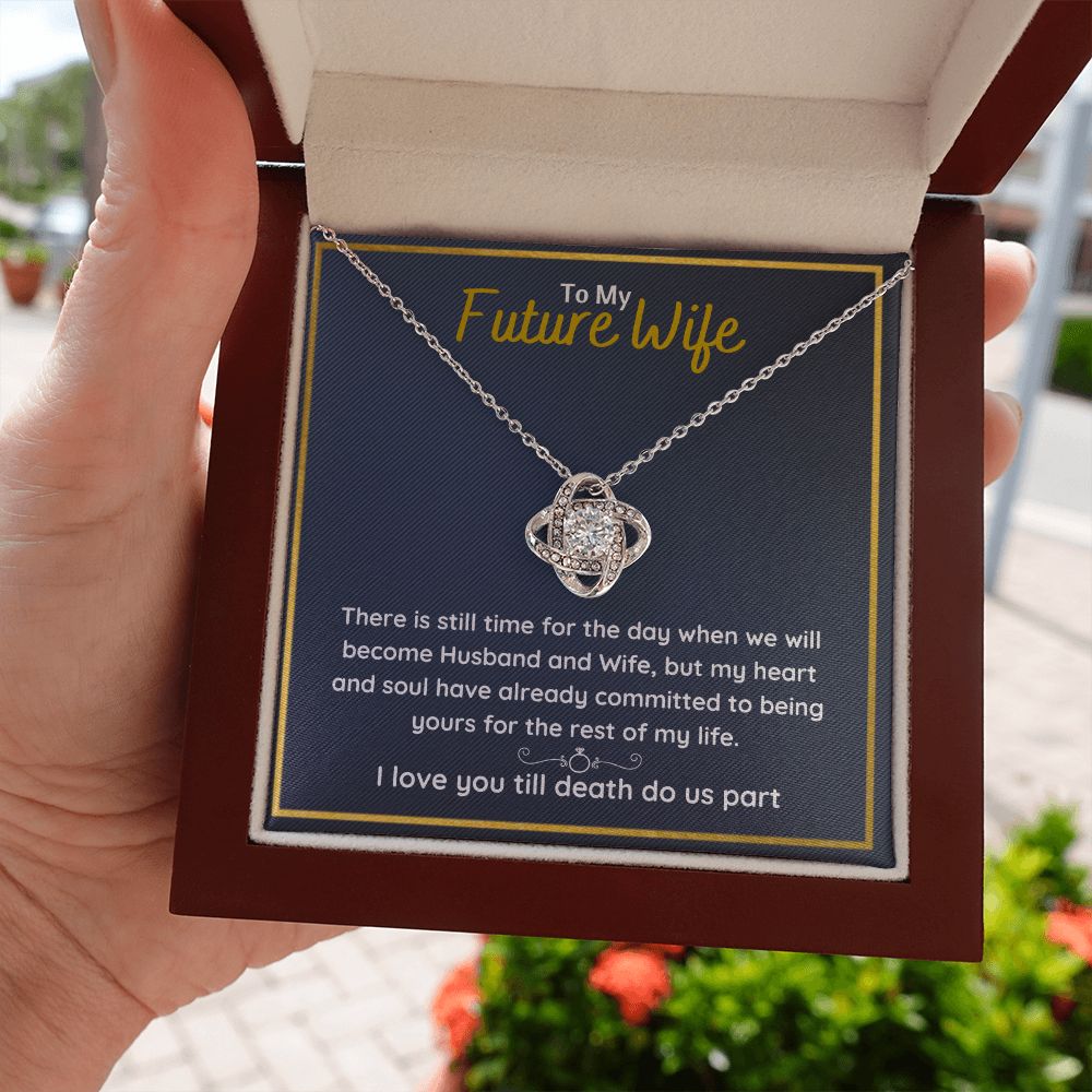 fiance gifts for her couples necklace to my future wife fiance couples necklace stainless steel couple gifts for girlfriend - ON CLOUD NINE GIFTS