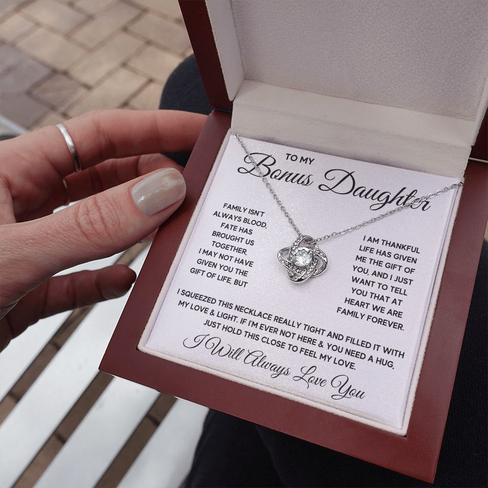 Bonus Daughter Gifts From Stepdad Stepmom Like A Daughter To Me Jewelry daughter in law necklace gift for daughter in law - ON CLOUD NINE GIFTS