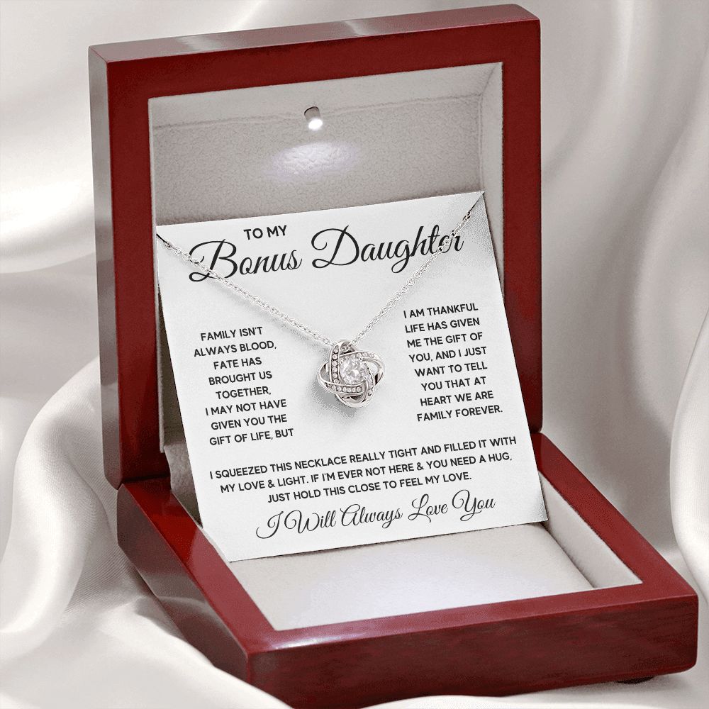 Bonus Daughter Gifts From Stepdad Stepmom Like A Daughter To Me Jewelry daughter in law necklace gift for daughter in law - ON CLOUD NINE GIFTS