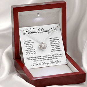 Bonus Daughter Gifts From Stepdad Stepmom Like A Daughter To Me Jewelry daughter in law necklace gift for daughter in law - ON CLOUD NINE GIFTS