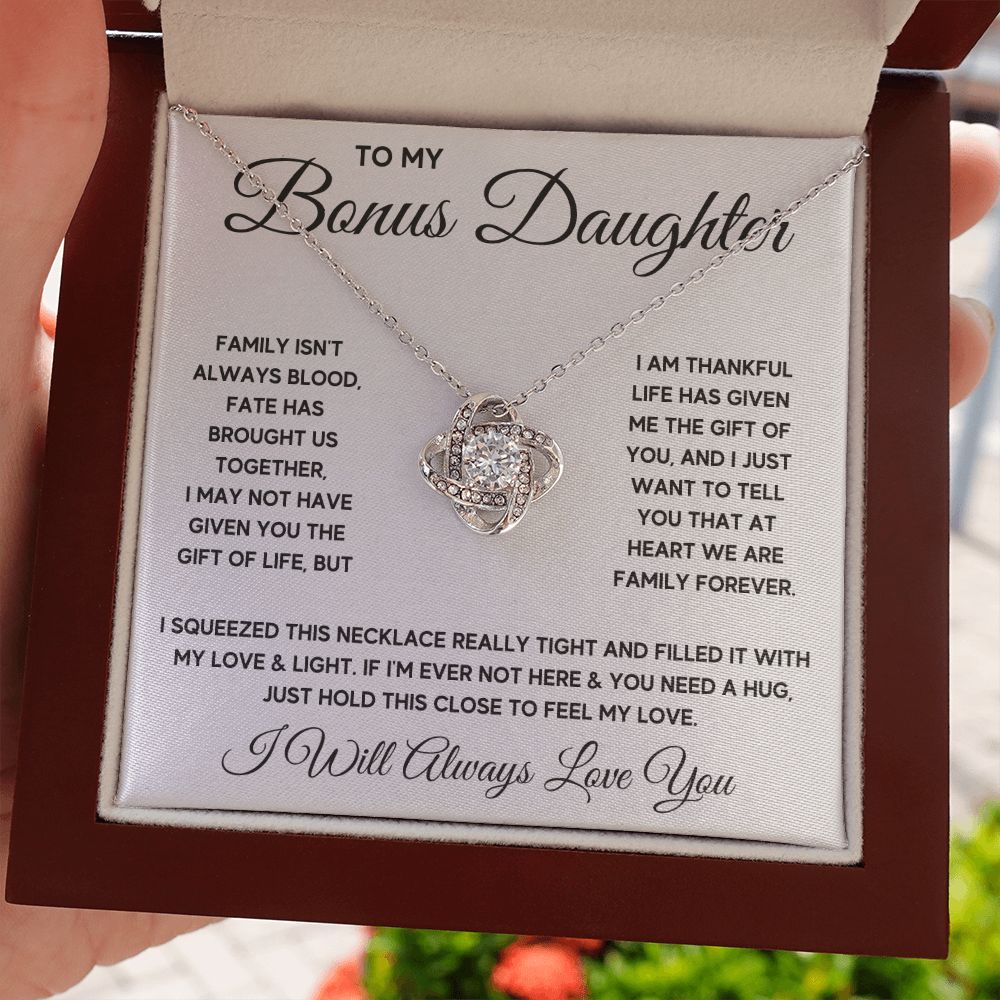 Bonus Daughter Gifts From Stepdad Stepmom Like A Daughter To Me Jewelry daughter in law necklace gift for daughter in law - ON CLOUD NINE GIFTS