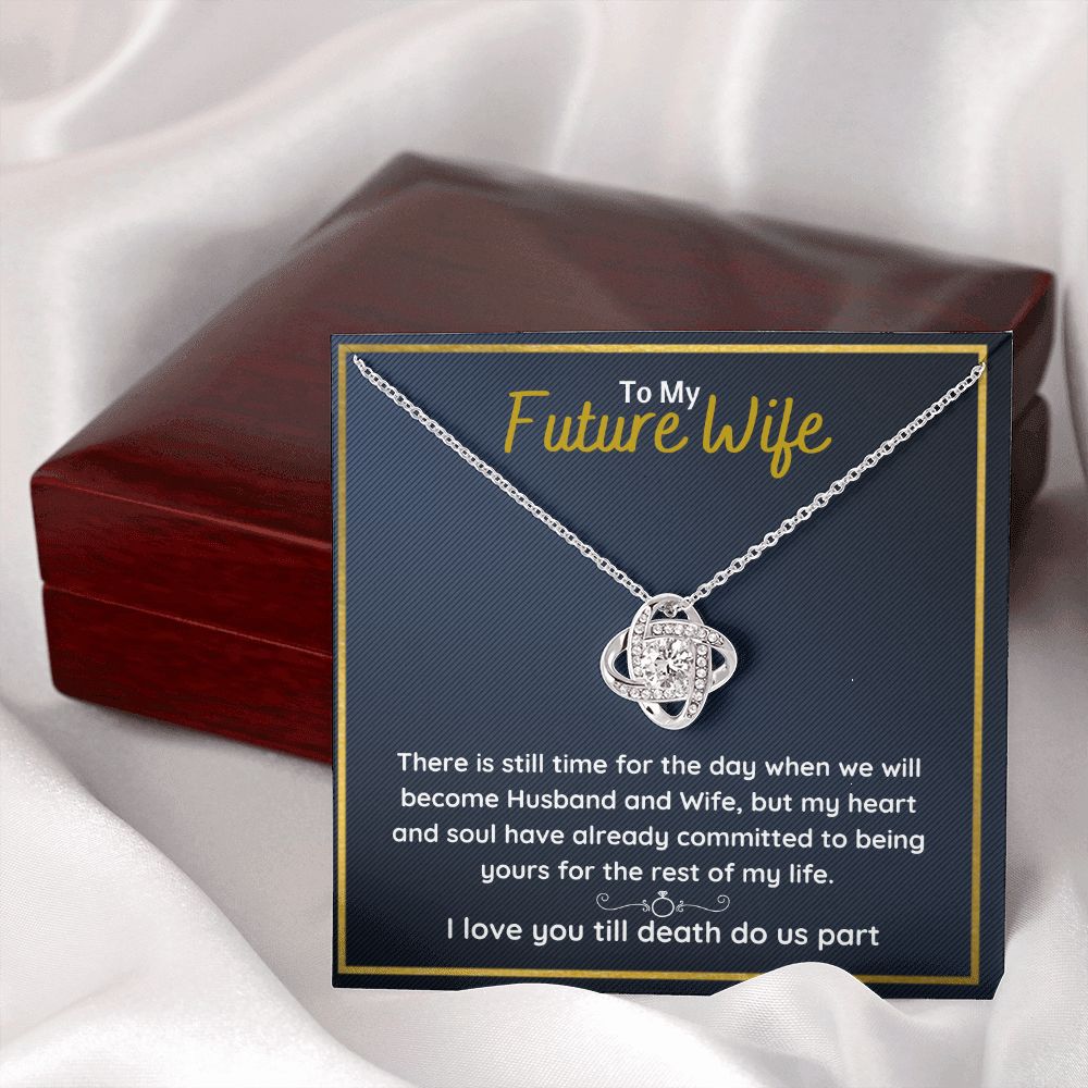 fiance gifts for her couples necklace to my future wife fiance couples necklace stainless steel couple gifts for girlfriend - ON CLOUD NINE GIFTS