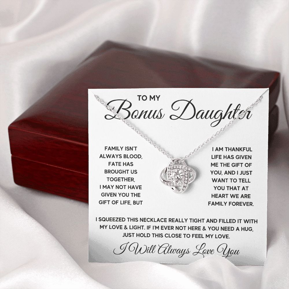 Bonus Daughter Gifts From Stepdad Stepmom Like A Daughter To Me Jewelry daughter in law necklace gift for daughter in law - ON CLOUD NINE GIFTS
