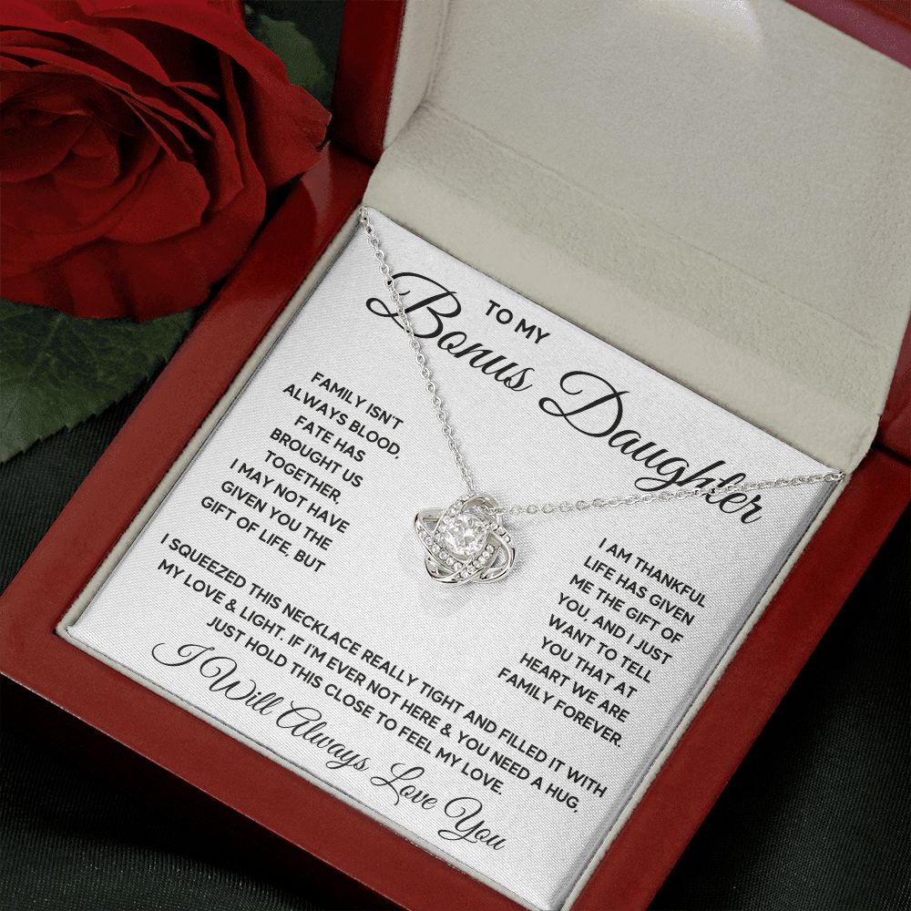 Bonus Daughter Gifts From Stepdad Stepmom Like A Daughter To Me Jewelry daughter in law necklace gift for daughter in law - ON CLOUD NINE GIFTS