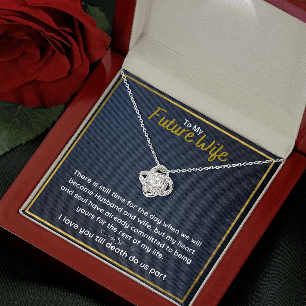 fiance gifts for her couples necklace to my future wife fiance couples necklace stainless steel couple gifts for girlfriend - ON CLOUD NINE GIFTS
