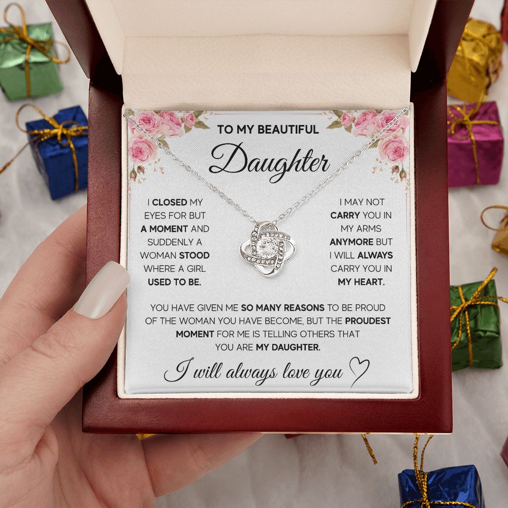 [LIMITED STOCK] NECKLACE FOR DAUGHTER - PROUDEST MOMENT - ON CLOUD NINE GIFTS
