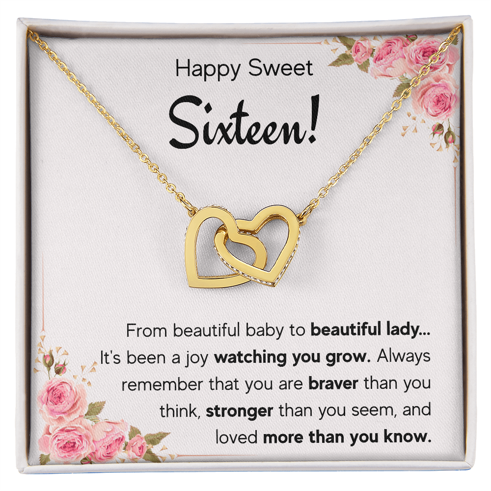 sweet sixteen necklace jewerly, sweet 16 birthday gifts for girls, gifts for 16 year old girl, 16th birthday, best sweet 16 gifts - ON CLOUD NINE GIFTS