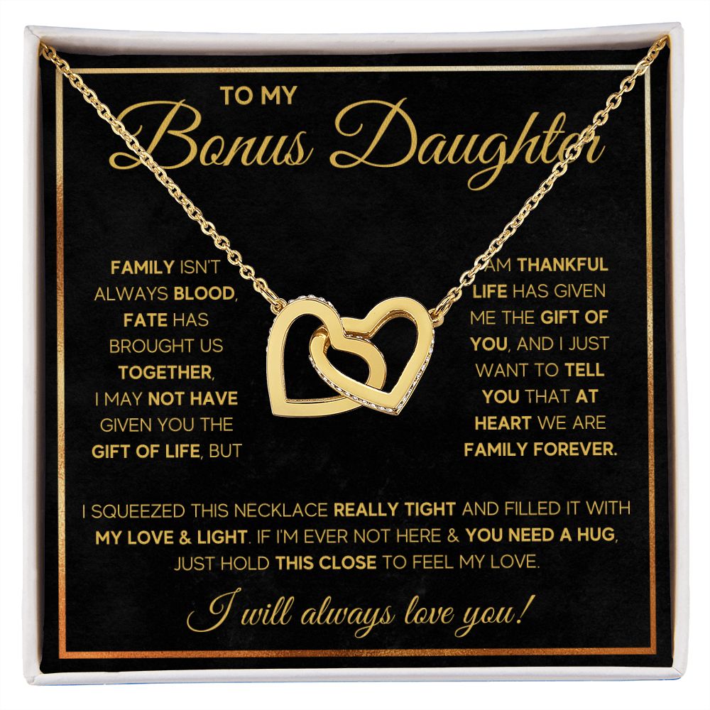 step daughter gifts from stepmom Stepdad To My Bonus Daughter Necklace - ON CLOUD NINE GIFTS