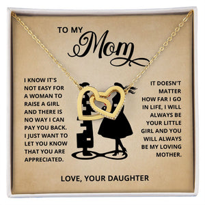 [LIMITED STOCK] TO MY MOM NECKLACE - YOUR LITTLE GIRL - ON CLOUD NINE GIFTS