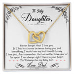 Daughter Gift From Mom Dad To My Badass Daughter to my daughter necklace Gifts For Daughter On Wedding Day Birthday Jewelry Wedding Present - ON CLOUD NINE GIFTS