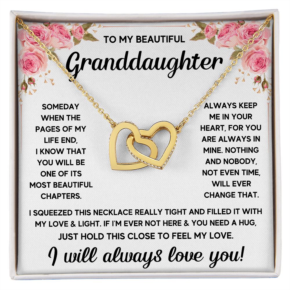 [LIMITED STOCK] GRANDDAUGHTER NECKLACE - FEEL MY LOVE - ON CLOUD NINE GIFTS