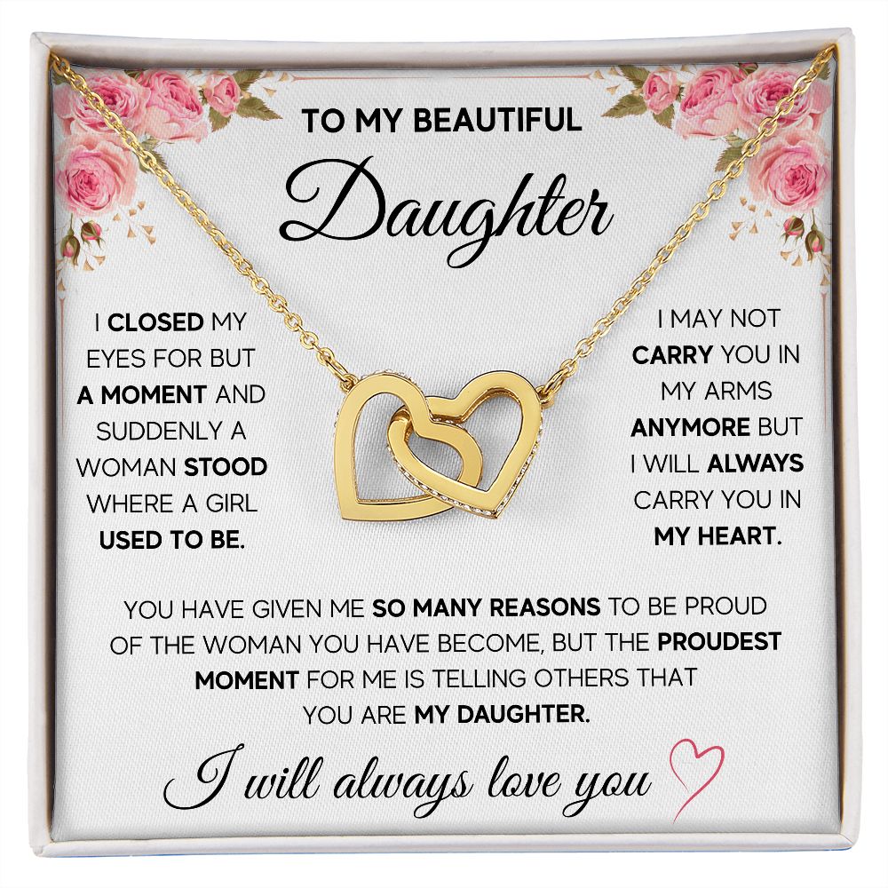 [ALMOST SOLD OUT] TO MY DAUGHTER NECKLACE - PROUDEST MOMENT - ON CLOUD NINE GIFTS
