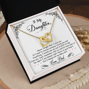 Daughter Gift From Mom Dad To My Badass Daughter to my daughter necklace Gifts For Daughter On Wedding Day Birthday Jewelry Wedding Present - ON CLOUD NINE GIFTS