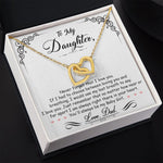 Daughter Gift From Mom Dad To My Badass Daughter to my daughter necklace Gifts For Daughter On Wedding Day Birthday Jewelry Wedding Present - ON CLOUD NINE GIFTS
