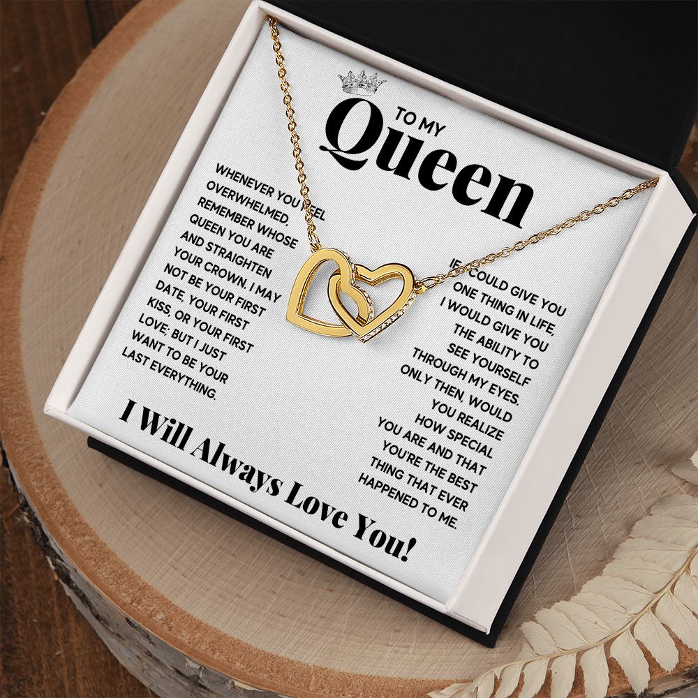 To my queen couples necklace to my wife birthday love gifts gift for girlfriend to my soulmate necklace for women gift ideas womens jewelry - ON CLOUD NINE GIFTS