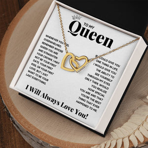 To my queen couples necklace to my wife birthday love gifts gift for girlfriend to my soulmate necklace for women gift ideas womens jewelry - ON CLOUD NINE GIFTS