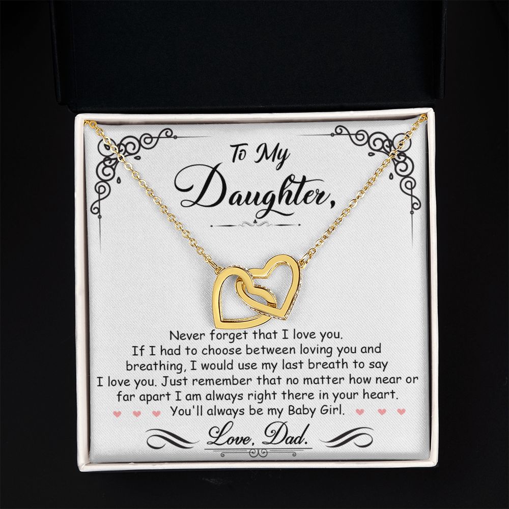 Daughter Gift From Mom Dad To My Badass Daughter to my daughter necklace Gifts For Daughter On Wedding Day Birthday Jewelry Wedding Present - ON CLOUD NINE GIFTS